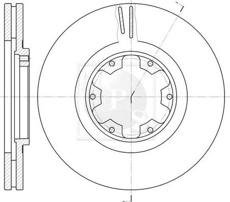 NPS N330N13 - Brake Disc autospares.lv