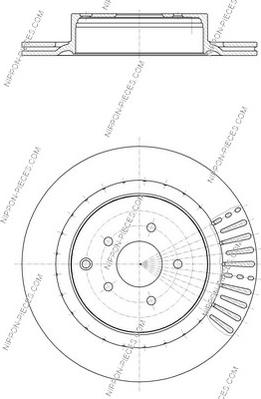 NPS N331N43 - Brake Disc autospares.lv