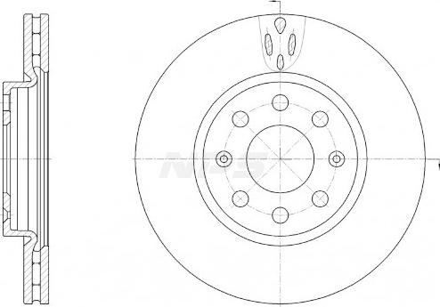 NPS O330L05 - Brake Disc autospares.lv