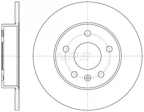 NPS O331L01 - Brake Disc autospares.lv