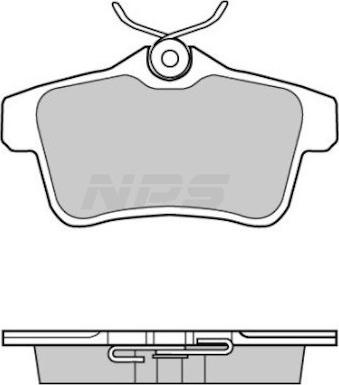 NPS P361A06 - Brake Pad Set, disc brake autospares.lv