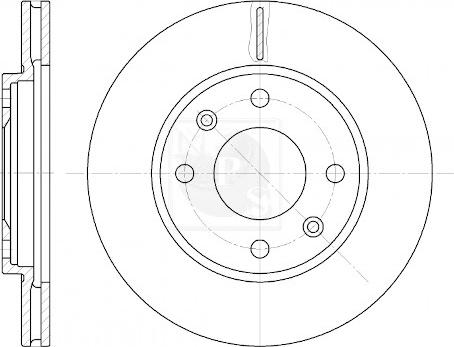 NPS P330A04 - Brake Disc autospares.lv