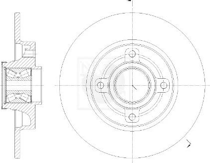 NPS P331A01 - Brake Disc autospares.lv