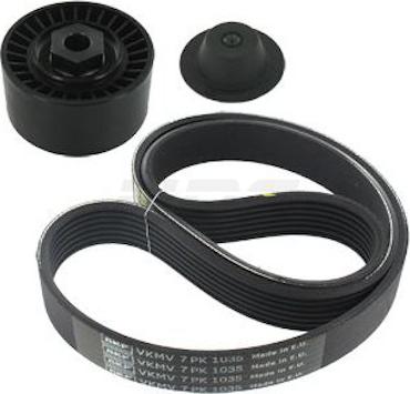 NPS R108T01 - V-Ribbed Belt Set autospares.lv