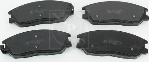 NPS S360G05 - Brake Pad Set, disc brake autospares.lv