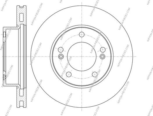 NPS S330G06 - Brake Disc autospares.lv