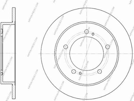 NPS S330I07 - Brake Disc autospares.lv