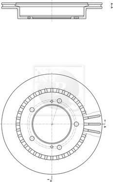 NPS S330I27 - Brake Disc autospares.lv