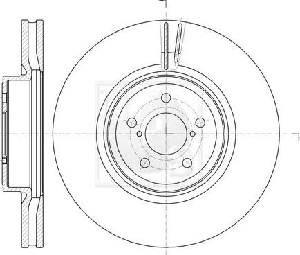 NPS S330U09 - Brake Disc autospares.lv