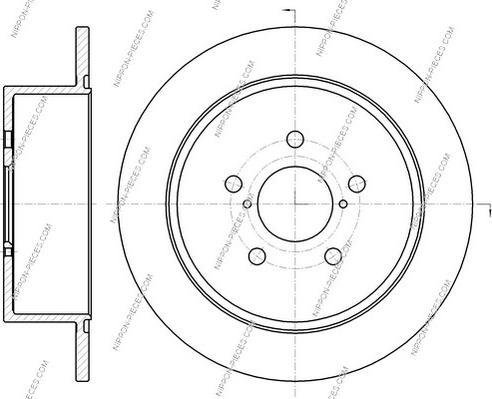 NPS S331U07 - Brake Disc autospares.lv