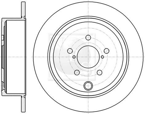 NPS S331U10 - Brake Disc autospares.lv