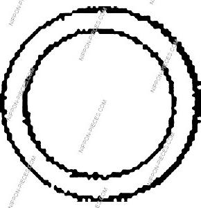 NPS T433A14 - Gasket, exhaust pipe autospares.lv