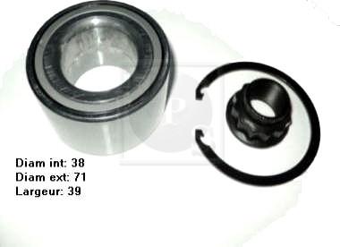 NPS T470A14 - Wheel hub, bearing Kit autospares.lv