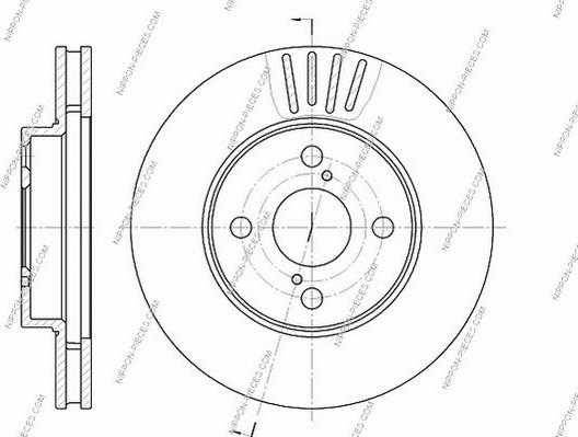 NPS T330A156 - Brake Disc autospares.lv