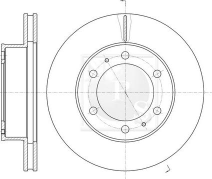 NPS T330A157 - Brake Disc autospares.lv