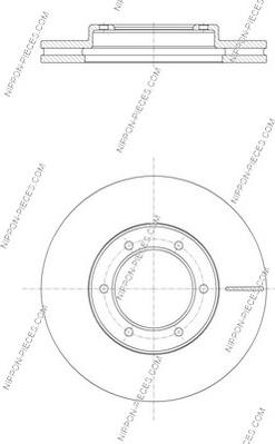 NPS T330A160 - Brake Disc autospares.lv