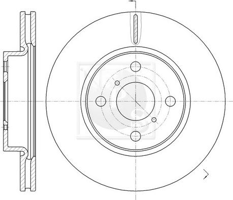 NPS T330A168 - Brake Disc autospares.lv