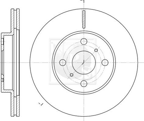 NPS T330A13 - Brake Disc autospares.lv