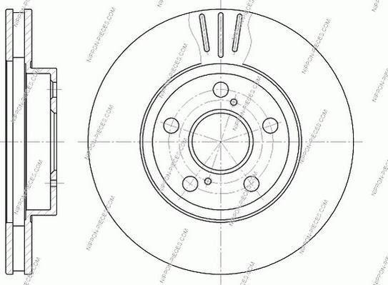 NPS T330A87 - Brake Disc autospares.lv