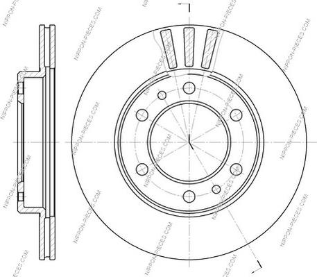 NPS T330A34 - Brake Disc autospares.lv