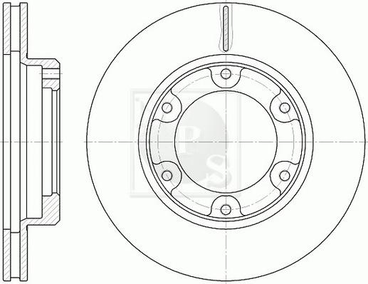 NPS T330A72 - Brake Disc autospares.lv