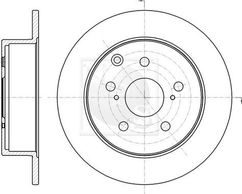 NPS T331A47 - Brake Disc autospares.lv