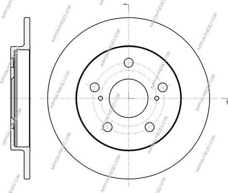 NPS T331A55 - Brake Disc autospares.lv