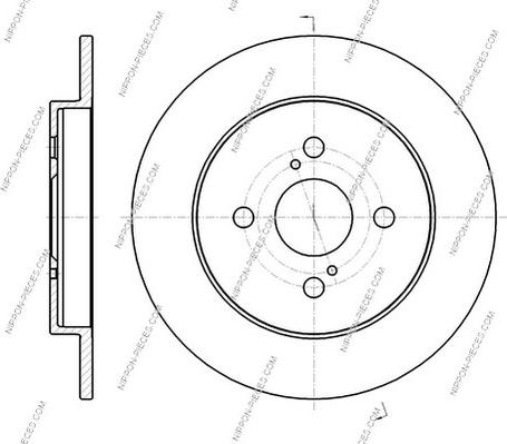 NPS T331A51 - Brake Disc autospares.lv