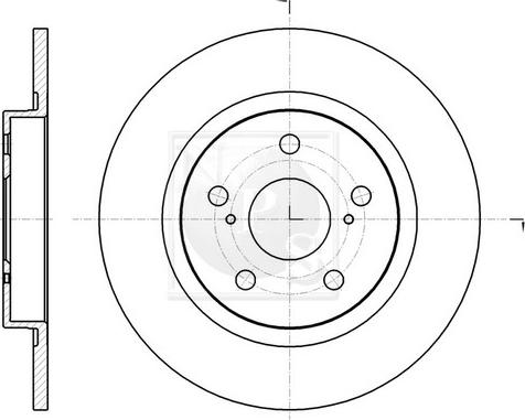 NPS T331A58 - Brake Disc autospares.lv