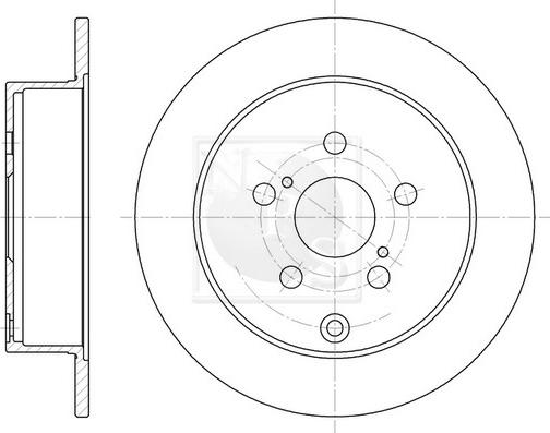 NPS T331A17 - Brake Disc autospares.lv