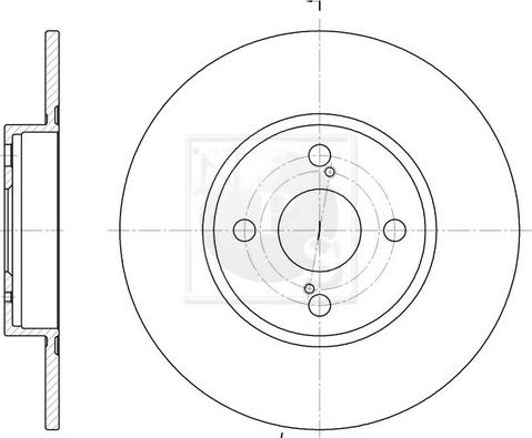 NPS T331A35 - Brake Disc autospares.lv