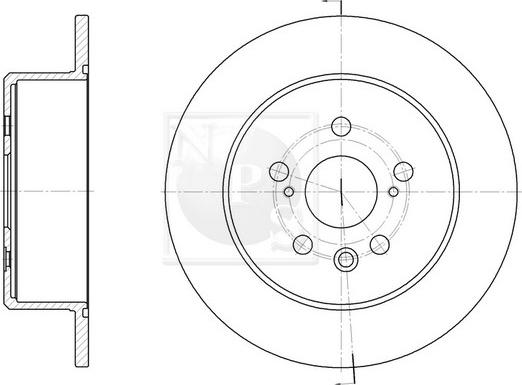 NPS T331A28 - Brake Disc autospares.lv