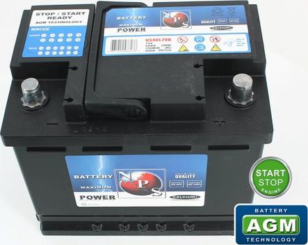 NPS U540L70B - Starter Battery autospares.lv
