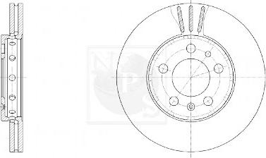 NPS V330G02 - Brake Disc autospares.lv