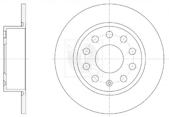 NPS V331G01 - Brake Disc autospares.lv