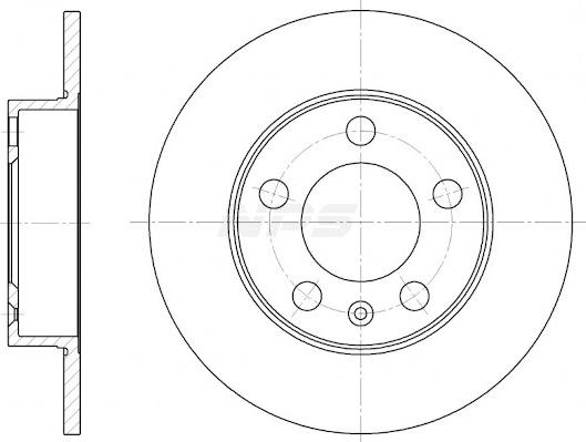 NPS V331G02 - Brake Disc autospares.lv