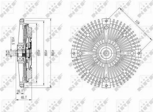 NRF 49646 - Clutch, radiator fan autospares.lv