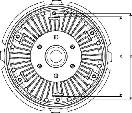 NRF 49070 - Clutch, radiator fan autospares.lv