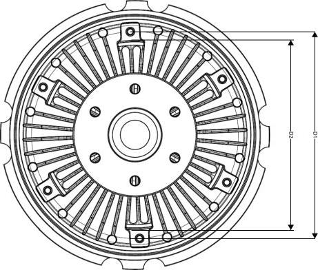 NRF 49009 - Clutch, radiator fan autospares.lv