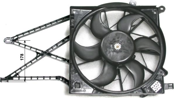 NRF 47582 - Fan, radiator autospares.lv