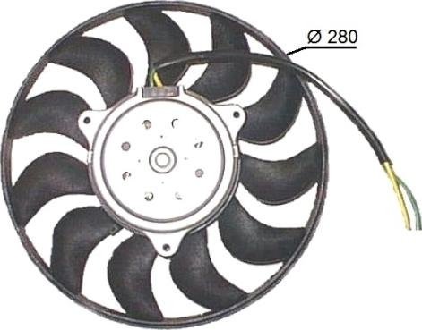 NRF 47616 - Fan, radiator autospares.lv