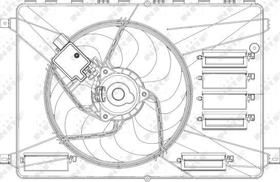 NRF 47626 - Fan, radiator autospares.lv