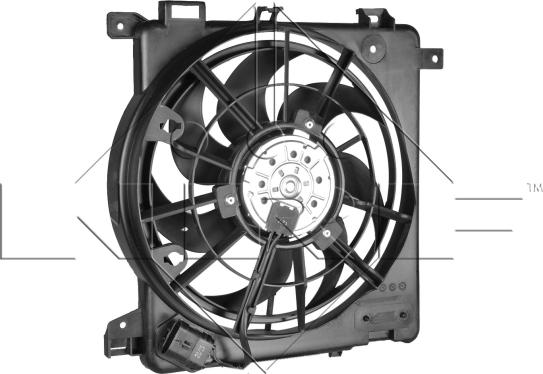 NRF 47622 - Fan, radiator autospares.lv