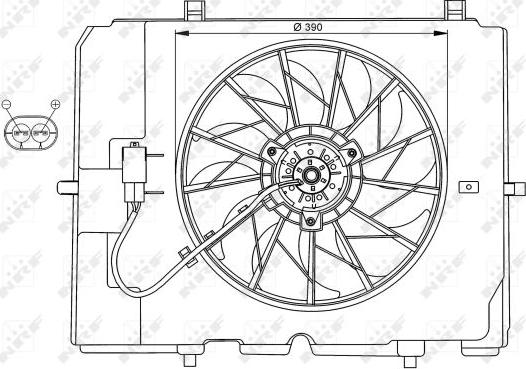 NRF 47067 - Fan, radiator autospares.lv