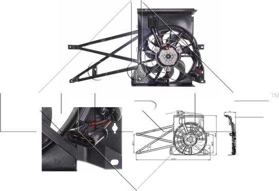 NRF 47013 - Fan, radiator autospares.lv