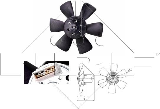 NRF 47391 - Fan, radiator autospares.lv