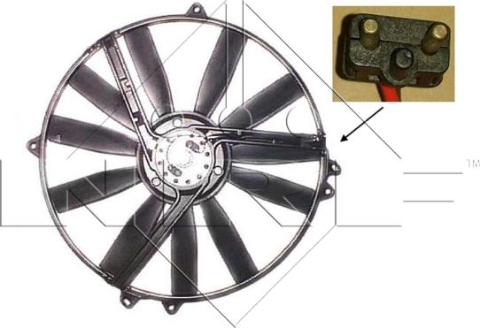 NRF 47300 - Fan, radiator autospares.lv
