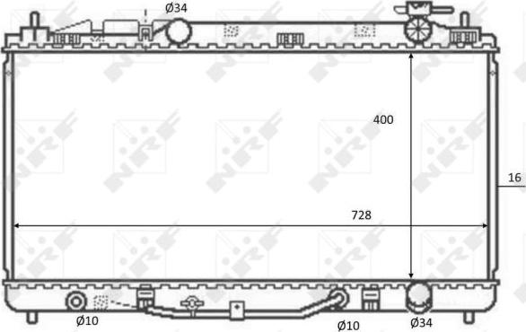 NRF 59079 - Radiator, engine cooling autospares.lv