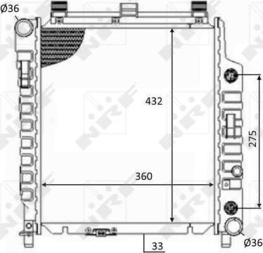 NRF 59102 - Radiator, engine cooling autospares.lv