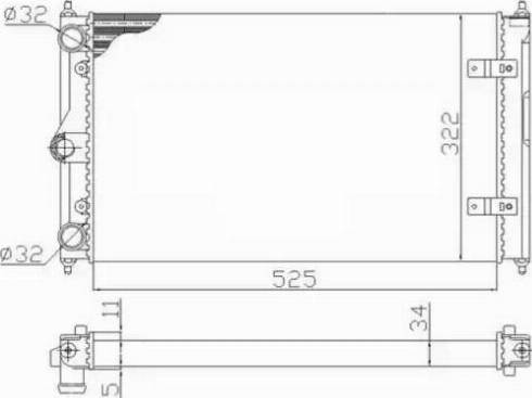 NRF 59128 - Radiator, engine cooling autospares.lv